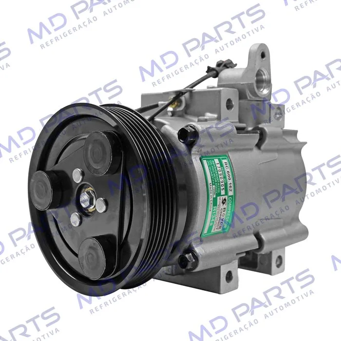 Compressor Modelo Halla Hyundai Santa Fé 2.0 8 Válvulas 2001 Até 2009 - 12 Volts Polia 6pk 118mm — foto 2