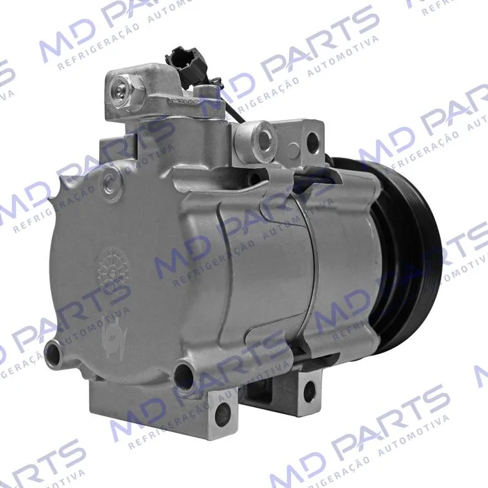 Compressor Modelo Halla Hyundai Santa Fé 2.0 8 Válvulas 2001 Até 2009 - 12 Volts Polia 6pk 118mm — foto 6