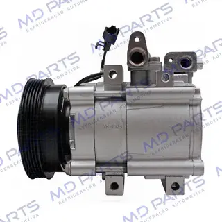 Compressor Modelo Halla Hyundai Santa Fé 2.4 8 Válvulas 2001 Até 2009 - 12 Volts Polia 5pk 123mm