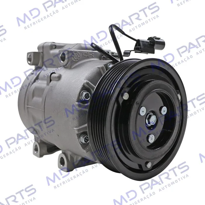 Compressor Modelo Halla Hyundai Vera Cruz 3.0 V6/ Santa Fé 2.7 12 Válvulas/ Azera/ Kia Sorento 2007 Até 2009 - 12 Volts Polia 6pk 124mm — foto 4