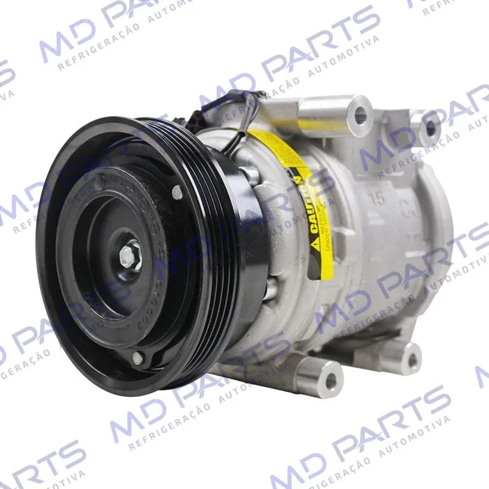 Compressor Modelo Denso 10PA15 Doowon Hyundai Tucson/ Kia Sportage/ New Sportage Gasolina e Diesel 2.0/2.7 8 Válvulas 2007> - 12 Volts Polia 4pk 123mm — foto 2