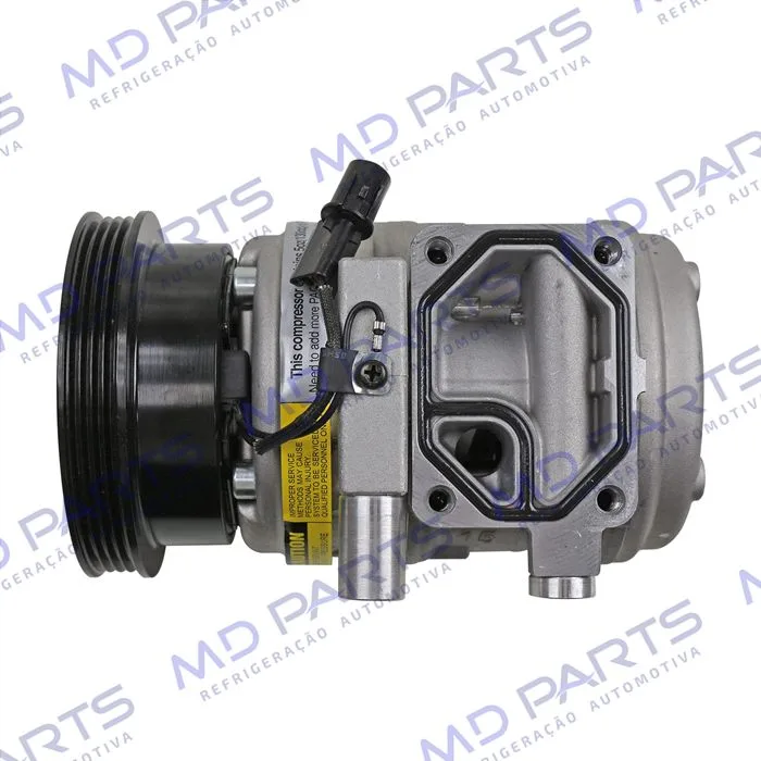 Compressor Modelo Denso 10PA15 Doowon Hyundai Tucson/ Kia Sportage/ New Sportage Gasolina e Diesel 2.0/2.7 8 Válvulas 2007> - 12 Volts Polia 4pk 123mm — foto 8