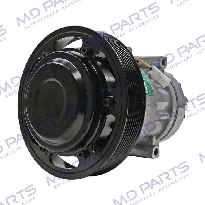 Compressor AB7H15AB 4116U Caminhão Volvo FM/ FMX / FH 2008 Até 2019 - 24 Volts Polia 8pk 174mm OEM: 20587125/ 85000458/ 84094705/ 85000458 — foto 2