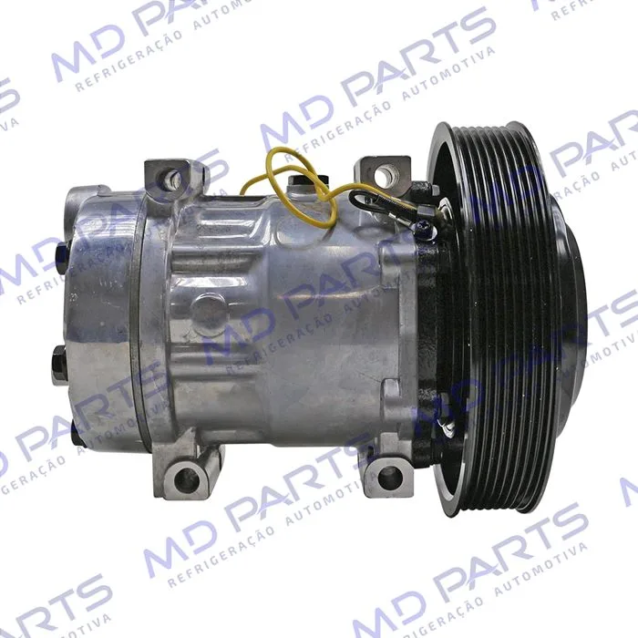Compressor AB7H15AB 4116U Caminhão Volvo FM/ FMX / FH 2008 Até 2019 - 24 Volts Polia 8pk 174mm OEM: 20587125/ 85000458/ 84094705/ 85000458 — foto 5