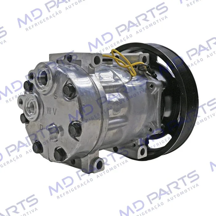 Compressor AB7H15AB 4116U Caminhão Volvo FM/ FMX / FH 2008 Até 2019 - 24 Volts Polia 8pk 174mm OEM: 20587125/ 85000458/ 84094705/ 85000458 — foto 6