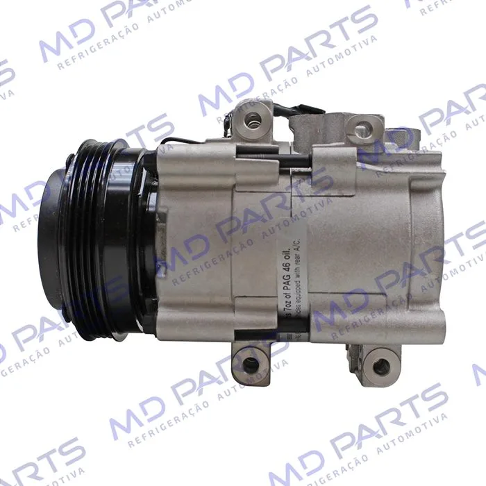 Compressor Modelo Halla HS18 Kia Sorento EX / LX V6 3.5L Mês 06 de 2002 a Mês 08 de 2006 - 12 Volts Polia 4pk 117mm