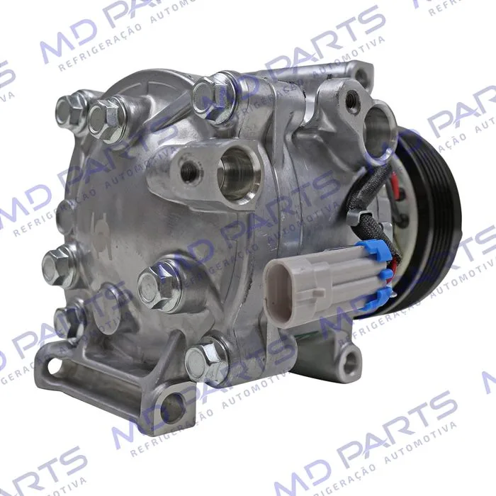 Compressor Fiat Grand Siena Tetrafuel 2013 Até 2016 / Bravo T-Jet - 12 Volts Polia 5pk 95mm OEM: 51873922 — foto 6