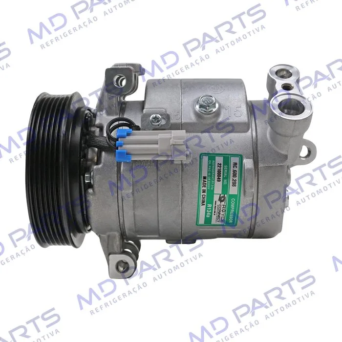 Compressor Chevrolet Cruze Motor 1.8 2012 Até 2016 - 12 Volts Polia 6pk 120mm