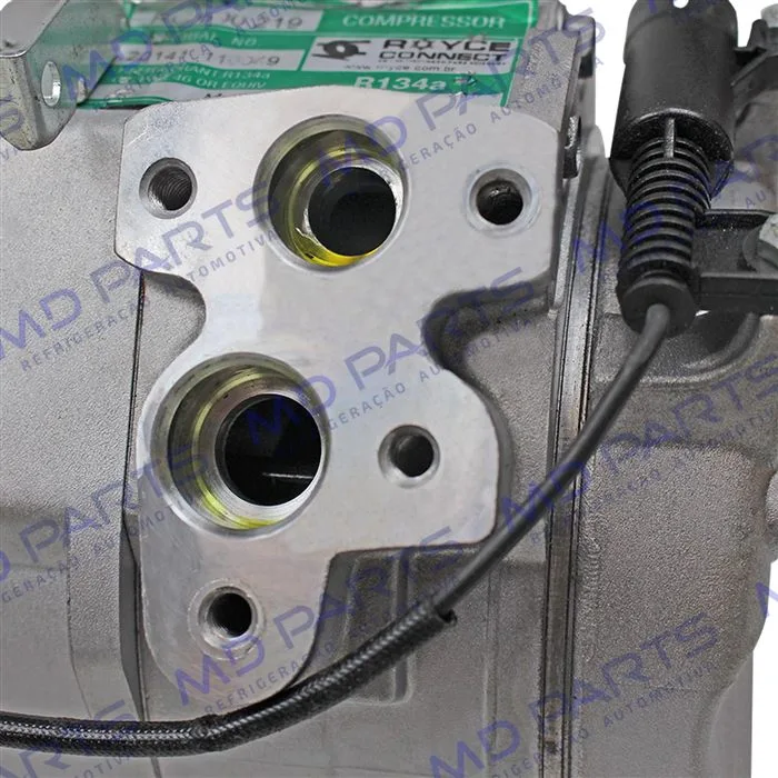 Compressor Modelo Denso 10S17C Mercedes Benz Sprinter 313/ 413 - 12 Volts Polia 6pk 120mm OEM: A0002343511 — foto 8