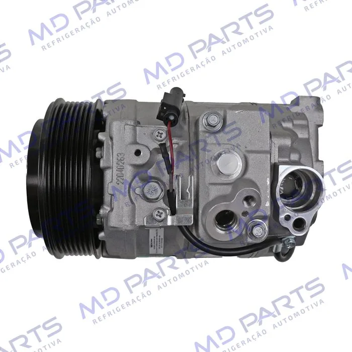 Compressor Modelo Denso 7SEU17C-PV7 Mercedes Benz Sprinter Lado Esquerdo Do Motor 2013 Até 2018/ C180/C200 2013 Até 2015/ Land Rover Discovery 3 2005/ Touareg V8/ Porsche Panamera - 12 Volts Polia 7pk 120mm — foto 6