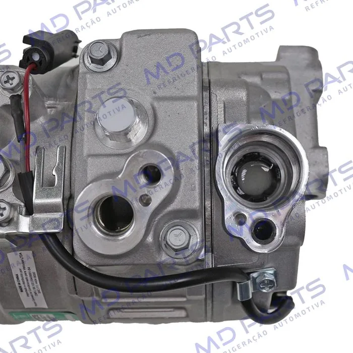 Compressor Modelo Denso 7SEU17C-PV7 Mercedes Benz Sprinter Lado Esquerdo Do Motor 2013 Até 2018/ C180/C200 2013 Até 2015/ Land Rover Discovery 3 2005/ Touareg V8/ Porsche Panamera - 12 Volts Polia 7pk 120mm — foto 7