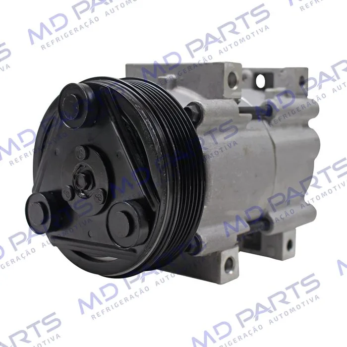 Compressor Fic Ford Ranger Diesel 3.0 até 2012 / Mustang / Troller 3.0 - 12 Volts Polia 6pk 130mm — foto 2