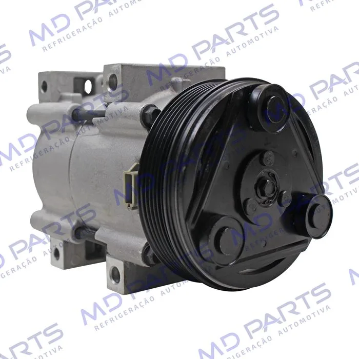 Compressor Fic Ford Ranger Diesel 3.0 até 2012 / Mustang / Troller 3.0 - 12 Volts Polia 6pk 130mm — foto 4