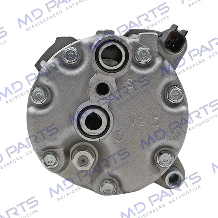Compressor Modelo Zylinder SD7V16 1100 Volkswagen Polo Até 2001 / Golf >1998/ Passat/ Eurovan/ 4 Orelhas - 12 Volts Polia 6pk 120mm — foto 6