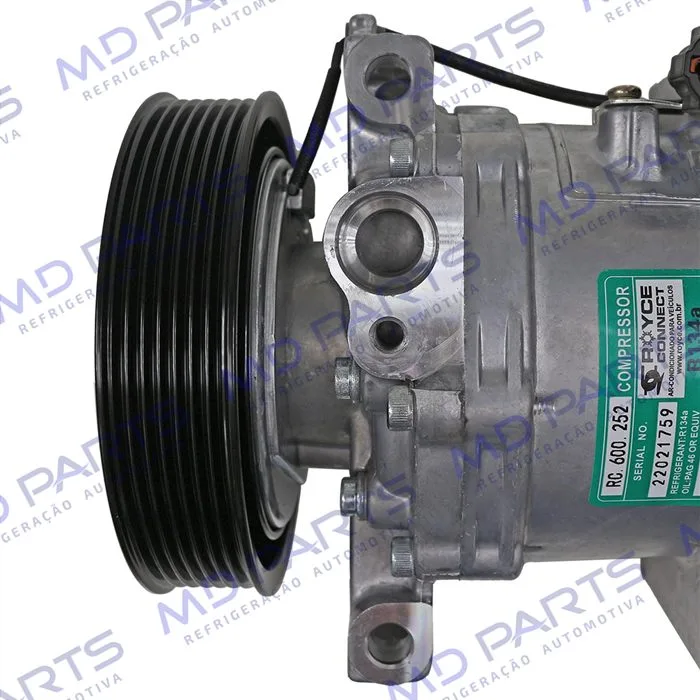 Compressor Modelo Calsonic Nissan Frontier Motor 2.5 2008 Até 2012 - 12 Volts Polia 7pk 137mm OEM: 92600EB40E — foto 8