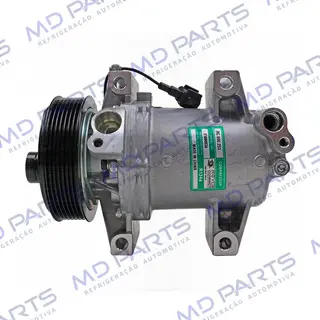 Compressor Modelo Calsonic Nissan Frontier Motor 2.5 2013> - 12 Volts Polia 7pk 110mm OEM: 92600KH70E