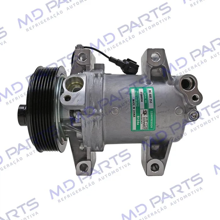 Compressor Modelo Calsonic Nissan Frontier Motor 2.5 2013> - 12 Volts Polia 7pk 110mm OEM: 92600KH70E