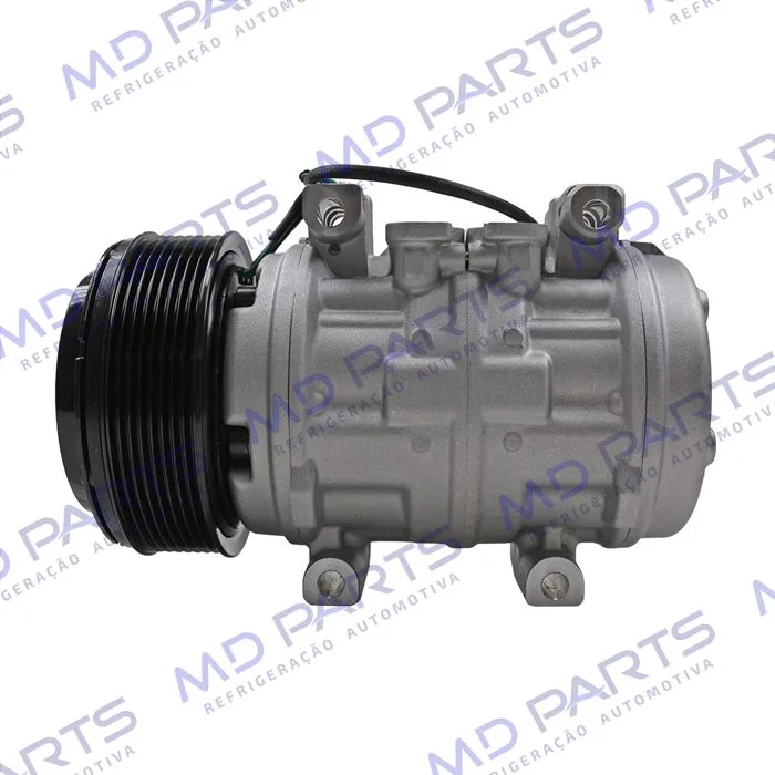 Compressor Modelo 10P15 Caminhão Mercedes Benz Accelo A815/ L98/ Volkswagen Constellation/ Titan 18310 R134a - 24 Volts Polia 8pk 120mm OEM: A9042300811/ 2R2820803C