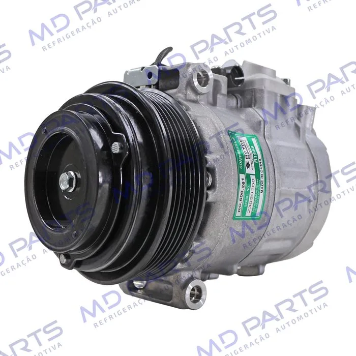 Compressor Modelo Denso 7SB16C Mercedes Benz R170SKL/ CLK430/ Sprinter/ W210/ W126/ W140 1993 Até 1996 - 12 Volts Polia 6pk 119mm — foto 2