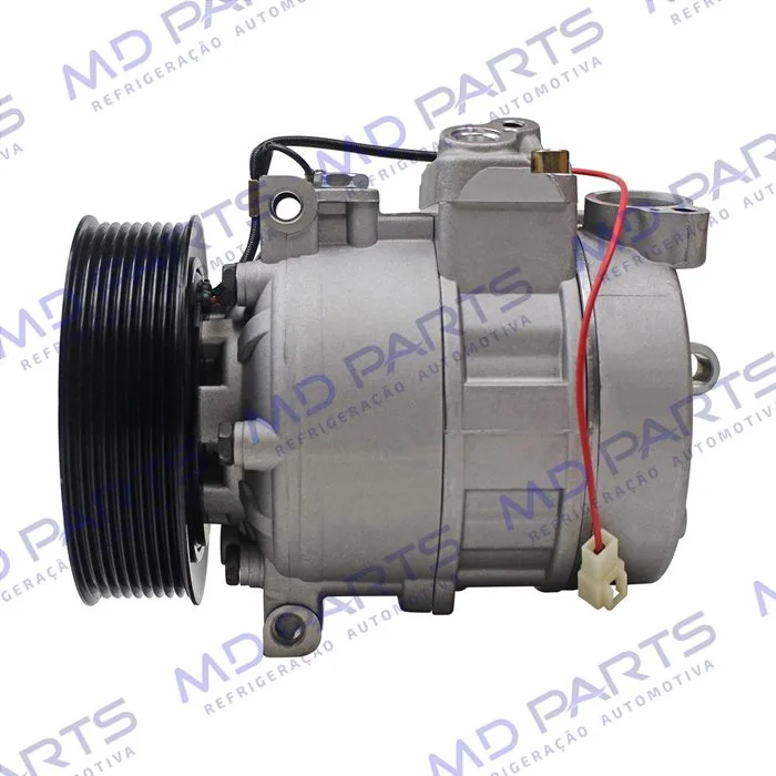 Compressor Modelo Denso 7SBU16C Caminhão Mercedes Benz Actros 4844 2009 Até 2014 - 24 Volts Polia 9pk 129mm OEM: A5412301211/ 447190-5530