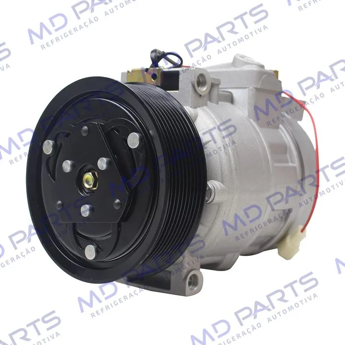 Compressor Modelo Denso 7SBU16C Caminhão Mercedes Benz Actros 4844 2009 Até 2014 - 24 Volts Polia 9pk 129mm OEM: A5412301211/ 447190-5530 — foto 2