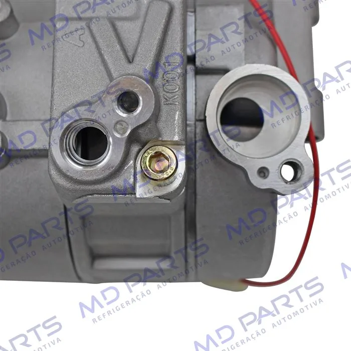 Compressor Modelo Denso 7SBU16C Caminhão Mercedes Benz Actros 4844 2009 Até 2014 - 24 Volts Polia 9pk 129mm OEM: A5412301211/ 447190-5530 — foto 8