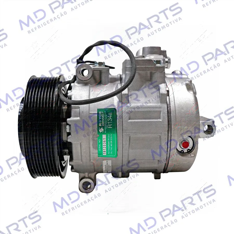 Compressor Modelo Denso 7SBU16C Caminhão Mercedes Benz Axor 3344/4144 - 24 Volts Polia 9pk 137mm OEM: 4572300111/ A0002343711