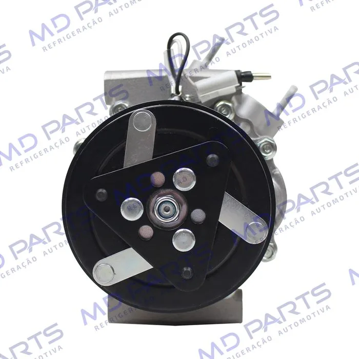 Compressor Modelo Sanden 6V12 Peugeot 206 1.0 / Renault Clio/ Sandero/ Logan 1.0 - 12 Volts Polia 4pk 110mm OEM: 8200840770 — foto 3