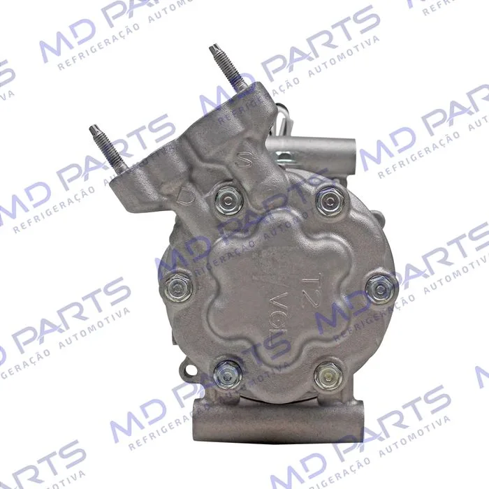 Compressor Modelo Sanden 6V12 Peugeot 206 1.0 / Renault Clio/ Sandero/ Logan 1.0 - 12 Volts Polia 4pk 110mm OEM: 8200840770 — foto 7