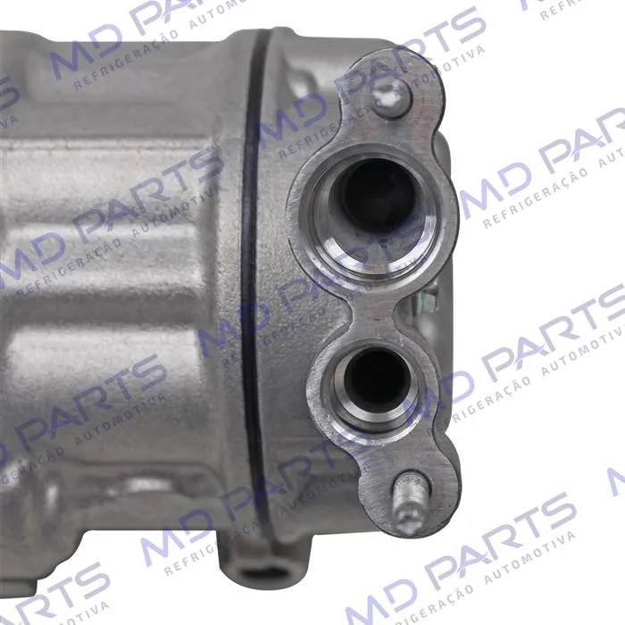 Compressor Modelo Sanden 6V12 Peugeot 206 1.0 / Renault Clio/ Sandero/ Logan 1.0 - 12 Volts Polia 4pk 110mm OEM: 8200840770 — foto 8