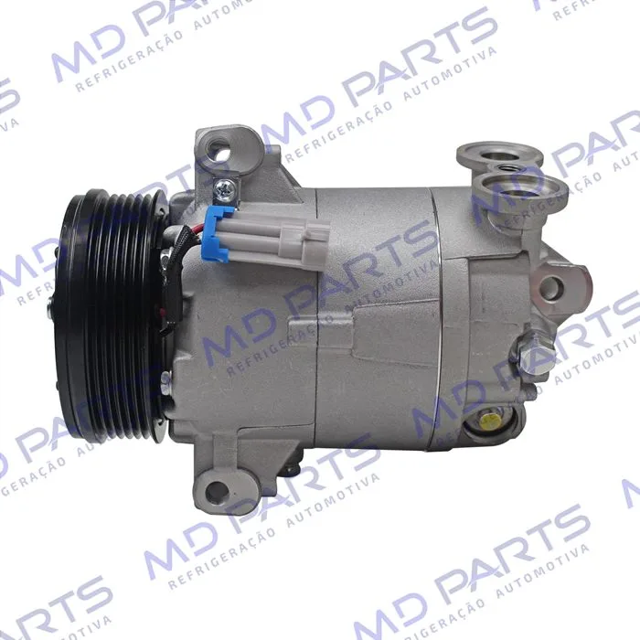 Compressor CVC 125cc Chevrolet S10 2000 Até 2011/ Blazer/ Troller 2.4/ 2.8 Gasolina / 2.8 Diesel 2000> - 12 Volts Polia 6pk 109mm OEM: 93381793/ 94763439/ 93298740
