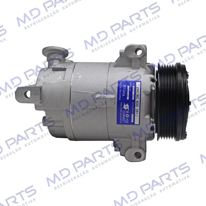 Compressor CVC 125cc Chevrolet S10 2000 Até 2011/ Blazer/ Troller 2.4/ 2.8 Gasolina / 2.8 Diesel 2000> - 12 Volts Polia 6pk 109mm OEM: 93381793/ 94763439/ 93298740 — foto 5