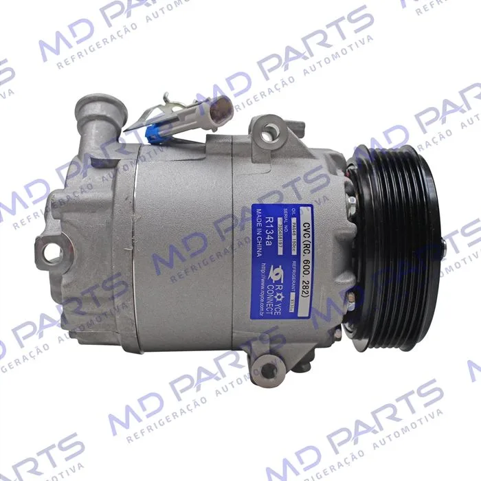 Compressor CVC 100cc R134a Chevrolet Corsa Classic/ Celta 2002 Até 2008 - 12 Volts Polia 6pk 110mm OEM: 93381741 — foto 5