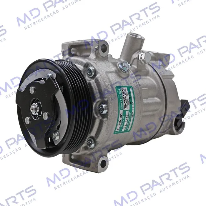 Compressor Volkswagen Jetta 2011>/ Passat/ Tiguan TSI Motor 2.0 Aspirado/ Audi A4/ Audi A3 Nova - Sentido Horário - 12 Volts Polia 6pk 112mm — foto 2