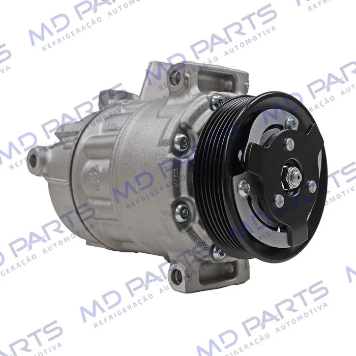 Compressor Volkswagen Jetta 2011>/ Passat/ Tiguan TSI Motor 2.0 Aspirado/ Audi A4/ Audi A3 Nova - Sentido Horário - 12 Volts Polia 6pk 112mm — foto 3