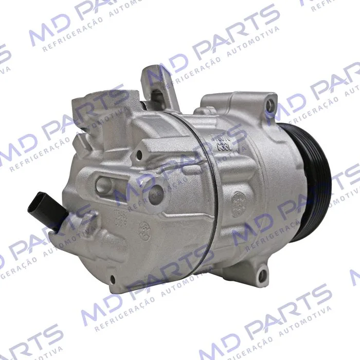 Compressor Volkswagen Jetta 2011>/ Passat/ Tiguan TSI Motor 2.0 Aspirado/ Audi A4/ Audi A3 Nova - Sentido Horário - 12 Volts Polia 6pk 112mm — foto 5