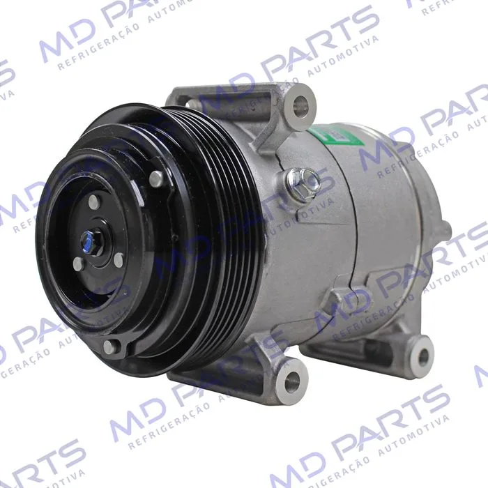 Compressor Modelo Delphi Fiat Uno Vivace/Way 2010>/ Siena/Palio/Strada 2010>/ Mobi 2016>/ Fiorino 1.4 2016> - 12 Volts Polia 5pk 119mm OEM: 51980391/ 52093153/ 52149819/ 52050384/ 52164151 — foto 2
