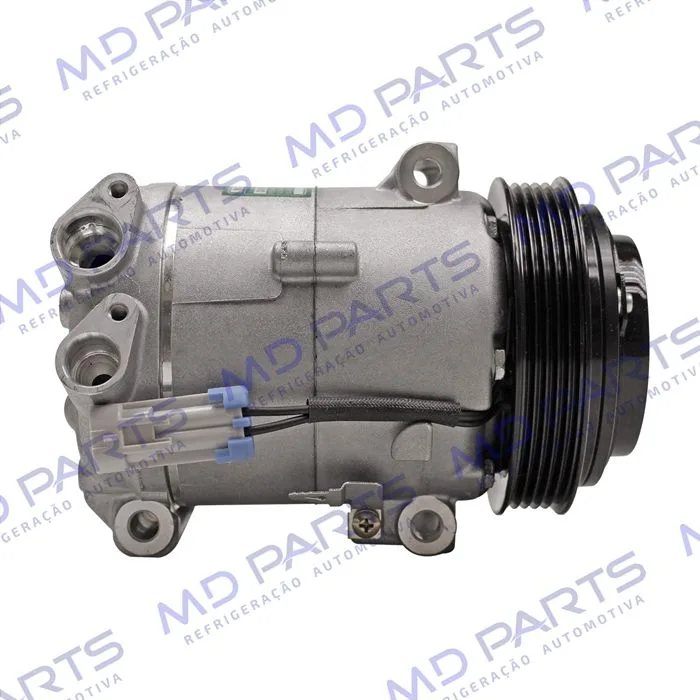 Compressor Modelo Delphi Fiat Uno Vivace/Way 2010>/ Siena/Palio/Strada 2010>/ Mobi 2016>/ Fiorino 1.4 2016> - 12 Volts Polia 5pk 119mm OEM: 51980391/ 52093153/ 52149819/ 52050384/ 52164151 — foto 5
