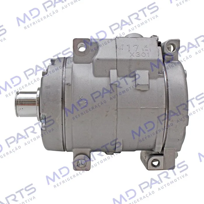Compressor Modelo Denso 10S15 Toyota Hilux SW4 / SRV 2005> / Trator New Holland CNH Setembro 2009> Sem Embreagem