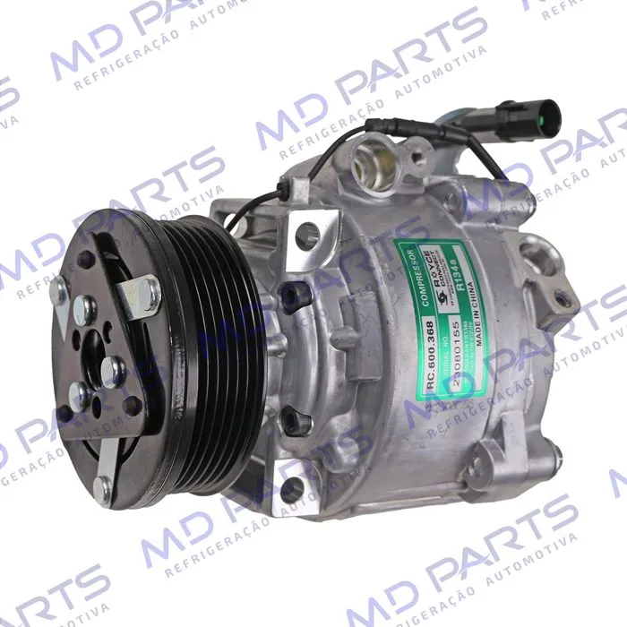 Compressor Modelo Sanden Mitsubishi ASX/ Outlander 2008>/ Lancer 2012>/ Eclipse Cross - 12 Volts Polia 6pk 99mm OEM: 7813A801 — foto 2