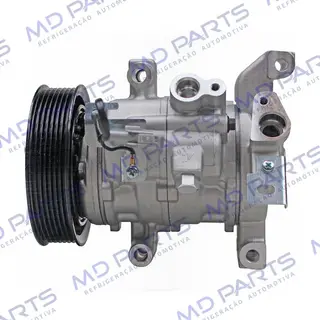 Compressor 10SRE11C Toyota Hilux 2.8 2016> - 12 Volts Polia 7pk 125mm OEM: BC447160-9060