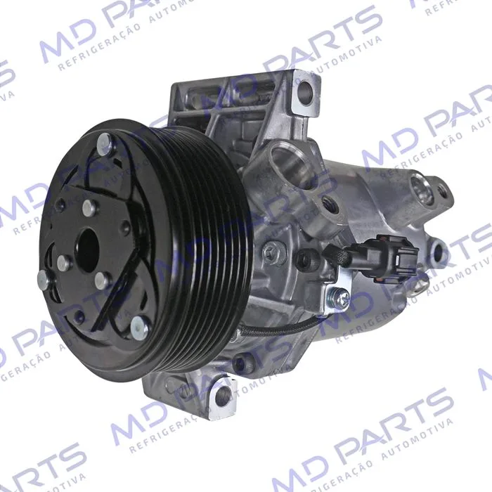 Compressor 10S11C Nissan Versa - 12 Volts Polia 7pk 116mm — foto 4