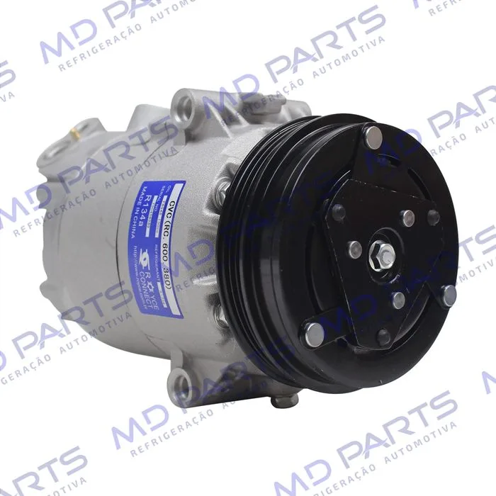 Compressor Modelo CVC Volkswagen Fox 2008>/ Voyage 2008> / Gol G5/G6 Motor 1.0/1.6 Até 2015 - 12 Volts Polia 3pk 110mm OEM: 5U0820803A/ 5U0820803K — foto 4