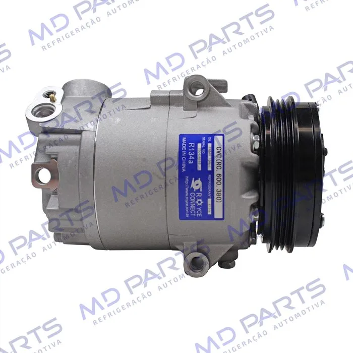 Compressor Modelo CVC Volkswagen Fox 2008>/ Voyage 2008> / Gol G5/G6 Motor 1.0/1.6 Até 2015 - 12 Volts Polia 3pk 110mm OEM: 5U0820803A/ 5U0820803K — foto 5