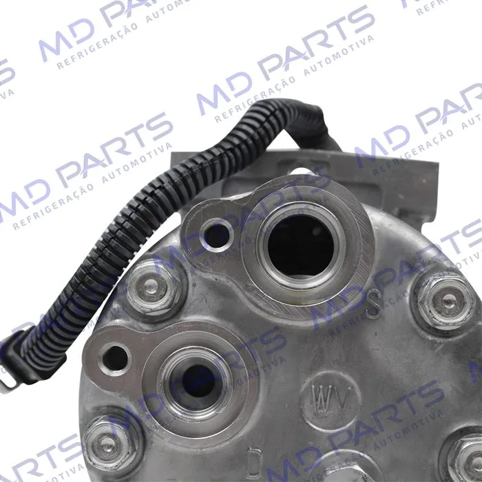Compressor 7H15 SANDEN Original 8044/ 8242/ 8112/ 6028/ 8176 Caminhão NH 1999 Até 2006/ FH/ FM 1998 ATé 2007 Caminhão VM Todos / Máquina Volvo - 24 Volts Polia 8pk 132mm OEM: 11412631 — foto 8