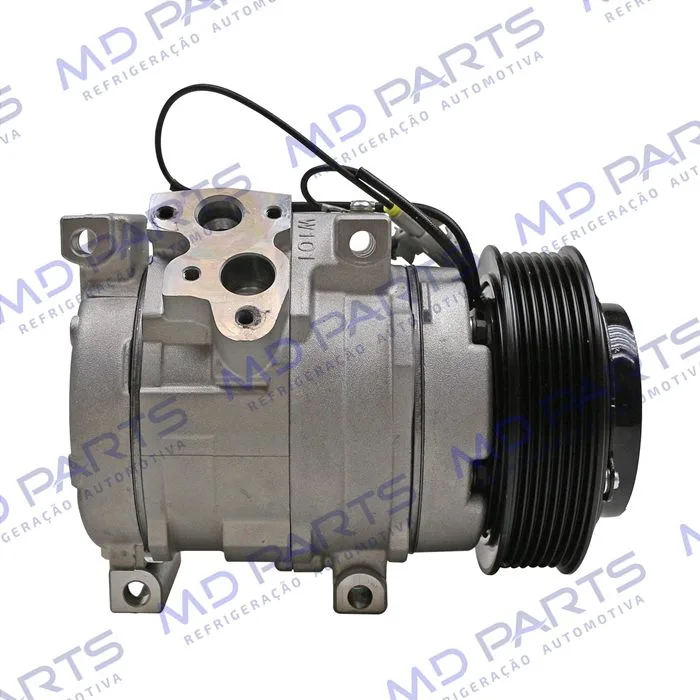 Compressor 10S15 Toyota Hilux Diesel SW4/SRV 2005>/ Trator New Holland CNH Setembro 2009> - 12 Volts Polia 7pk 120mm OEM: 87342868 — foto 5