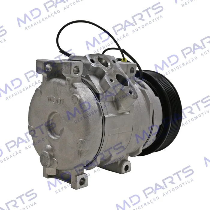 Compressor 10S15 Toyota Hilux Diesel SW4/SRV 2005>/ Trator New Holland CNH Setembro 2009> - 12 Volts Polia 7pk 120mm OEM: 87342868 — foto 6