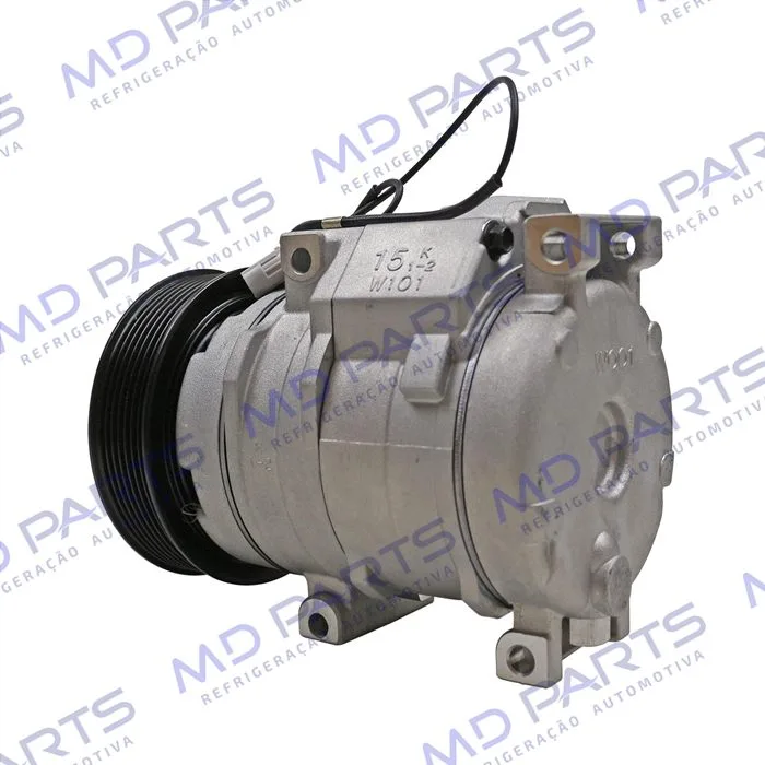 Compressor 10S15 Toyota Hilux Diesel SW4/SRV 2005>/ Trator New Holland CNH Setembro 2009> - 12 Volts Polia 7pk 120mm OEM: 87342868 — foto 8