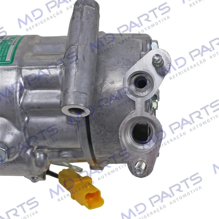 Compressor Modelo Sanden Peugeot 206 / 207/ Citroën C3 Motor 1.4 2007 Até 2012 Câmbio Manual - 12 Volts Polia 6pk 119mm — foto 8