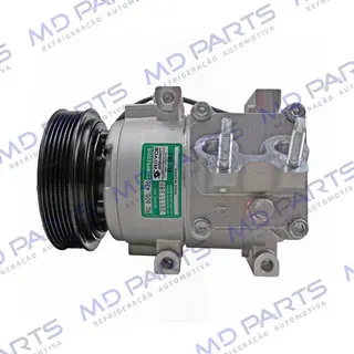 Compressor Modelo FOMOCO Ford Fiesta 1.0/1.6 2008 Até 2014/ EcoSport 1.6 2008 Até 2012 - 12 Volts Polia 6pk 120mm OEM: AE8319D629-AD